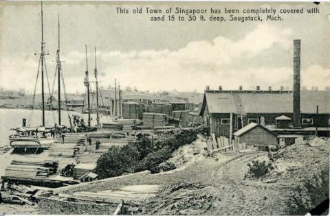 Photo of the old town of Singapoor, Michigan