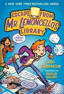 two cartoon kids running on a graphic novel with dice in the air.