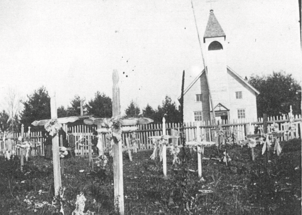 Image of church cemetery