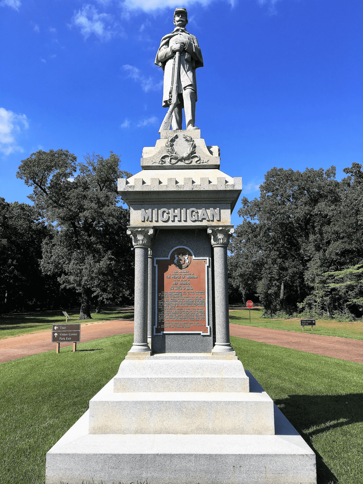 Image of 12th Michigan Infantry at Shiloh Monument